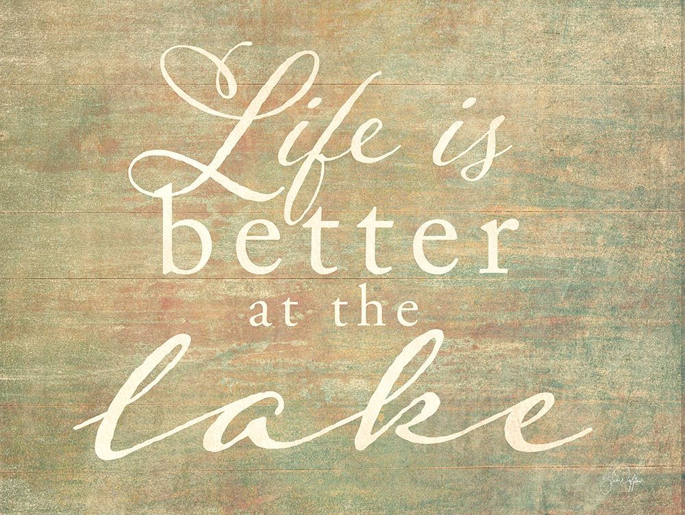 Life is Better at the Lake art print by Yass Naffas Designs for $57.95 CAD