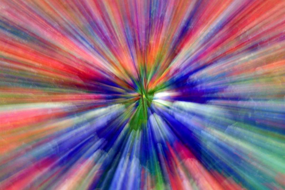 Abstract Zoom abstract of pansy flowers art print by Charles Needle for $57.95 CAD