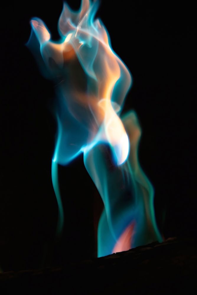 Colorful flames art print by David Herbig for $57.95 CAD