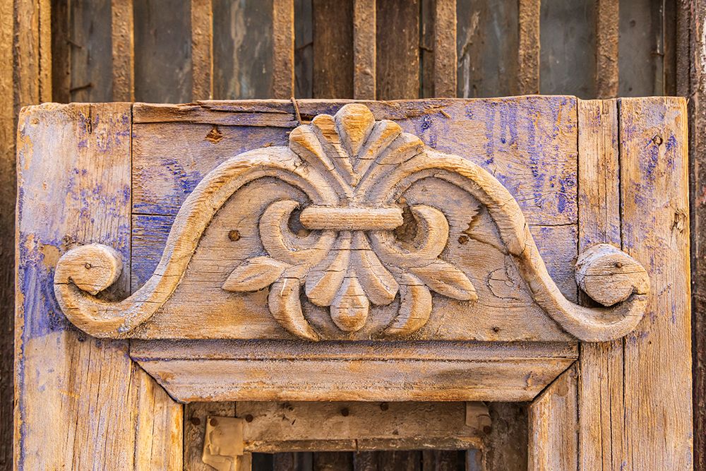 Old Cairo-Cairo-Egypt Carved decoration on a weathered antique door art print by Emily M. Wilson for $57.95 CAD