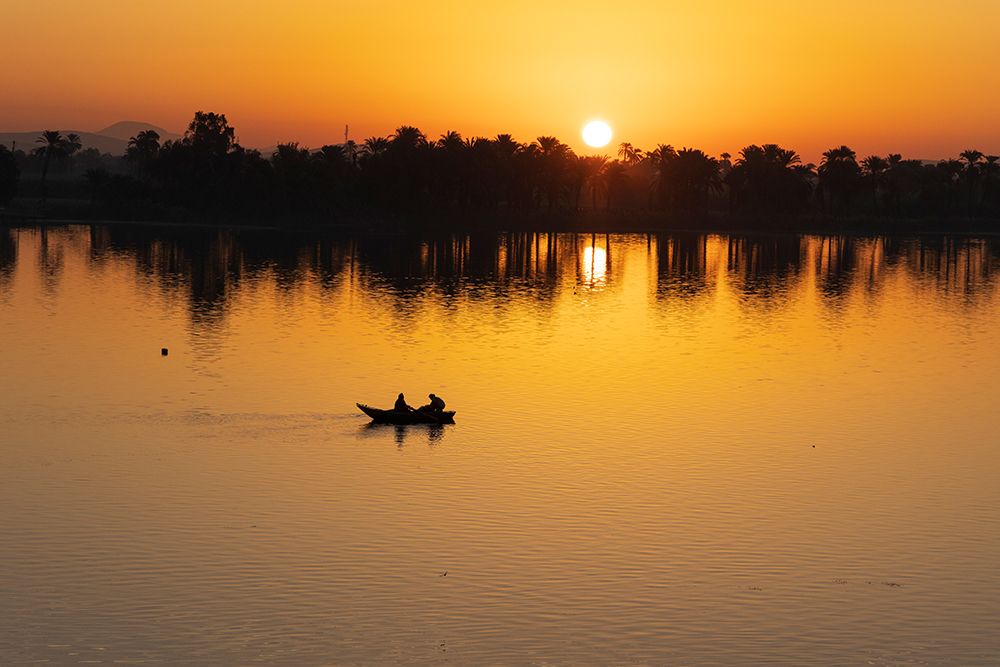 Sunrise over the River Nile at the village of Esna-Egypt. art print by Tom Norring for $57.95 CAD