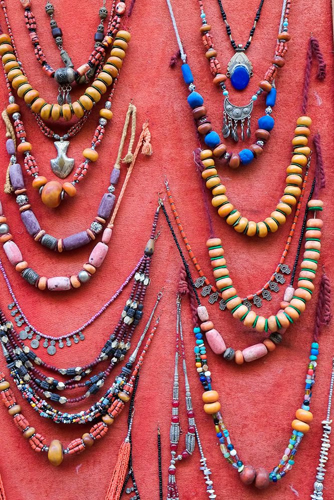 Fes-Morocco Hand made tribal necklaces for sale art print by Julien McRoberts for $57.95 CAD