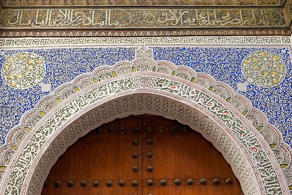 Fes-Morocco Beautiful hand carved plaster detail-Moorish design art print by Julien McRoberts for $57.95 CAD