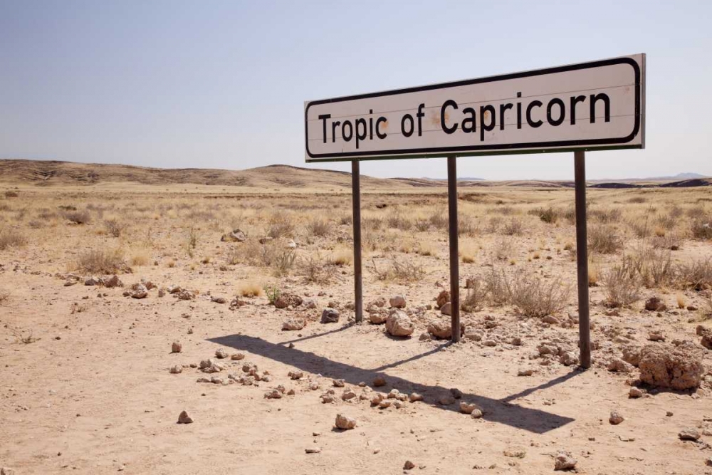 Namibia Sign marks the Tropic of Capricorn art print by Wendy Kaveney for $57.95 CAD