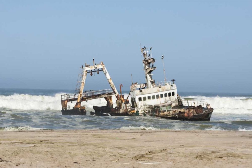 Namibia, Henties Bay Stranded shipwreck Ziela art print by Wendy Kaveney for $57.95 CAD
