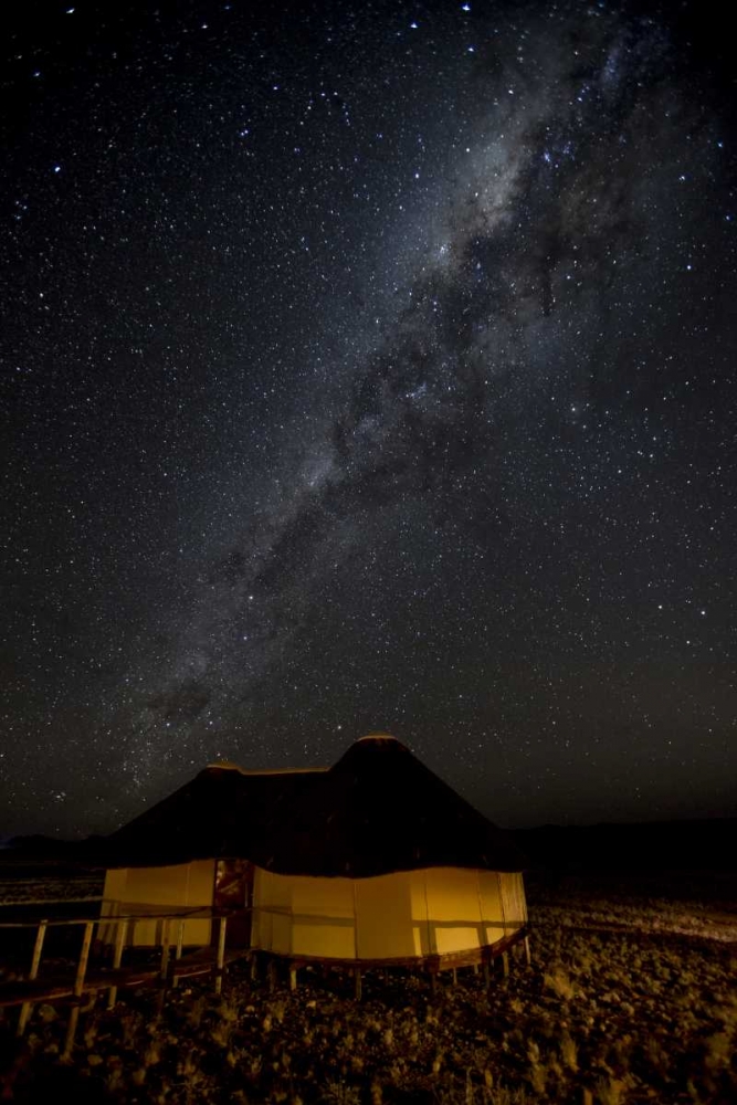 Namibia, Namib-Naukluft Park Hut and Milky Way art print by Wendy Kaveney for $57.95 CAD