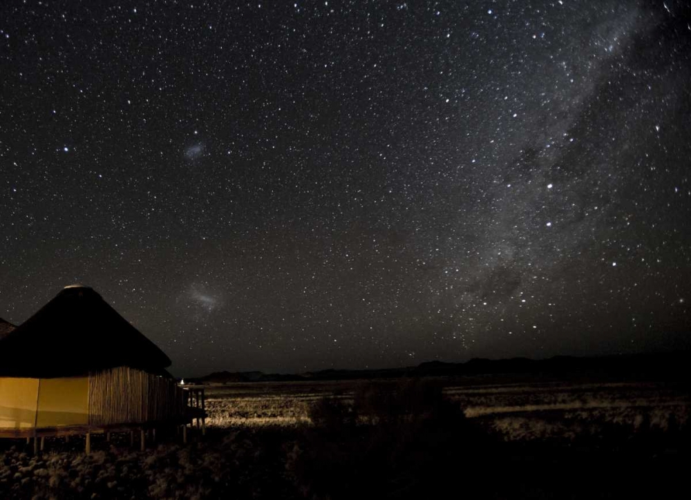 Namibia, Namib-Naukluft Park, Milky Way over Hut art print by Wendy Kaveney for $57.95 CAD