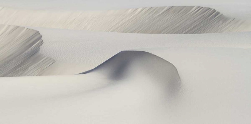 South Africa Sculpted shapes of white sand dunes art print by Bill Young for $57.95 CAD