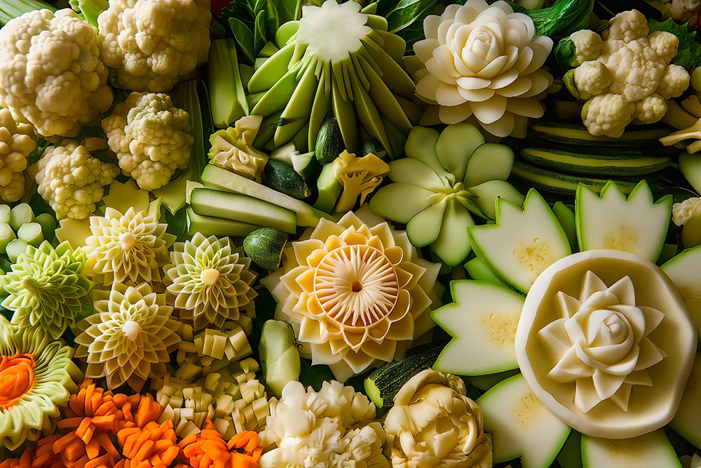 Close-up of vegetable variety. (AI Generated) art print by Jim Zuckerman for $57.95 CAD