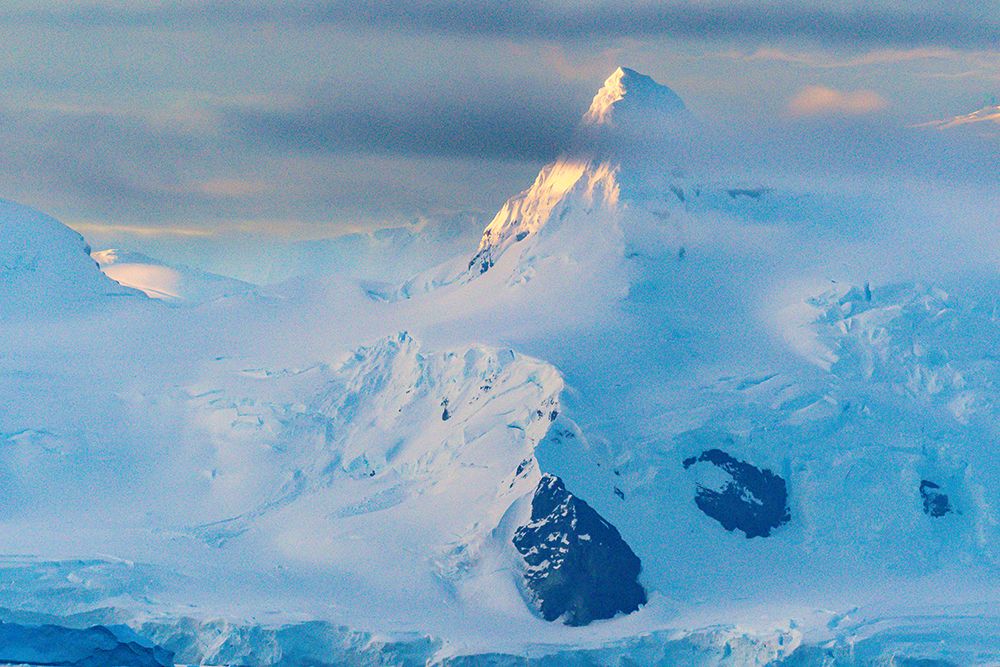 Antarctica, Paradise Bay. Mountain reflections at sunset. art print by Jaynes Gallery for $57.95 CAD
