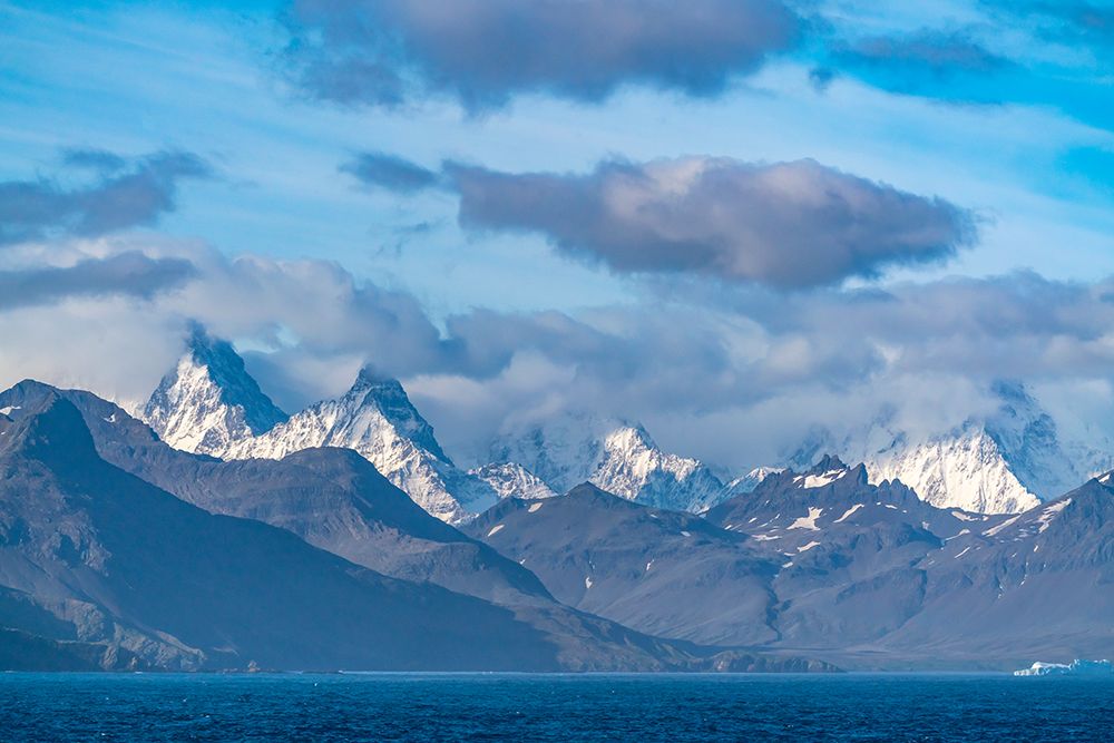 Antarctica, South Georgia. Mountain and ocean landscape. art print by Jaynes Gallery for $57.95 CAD