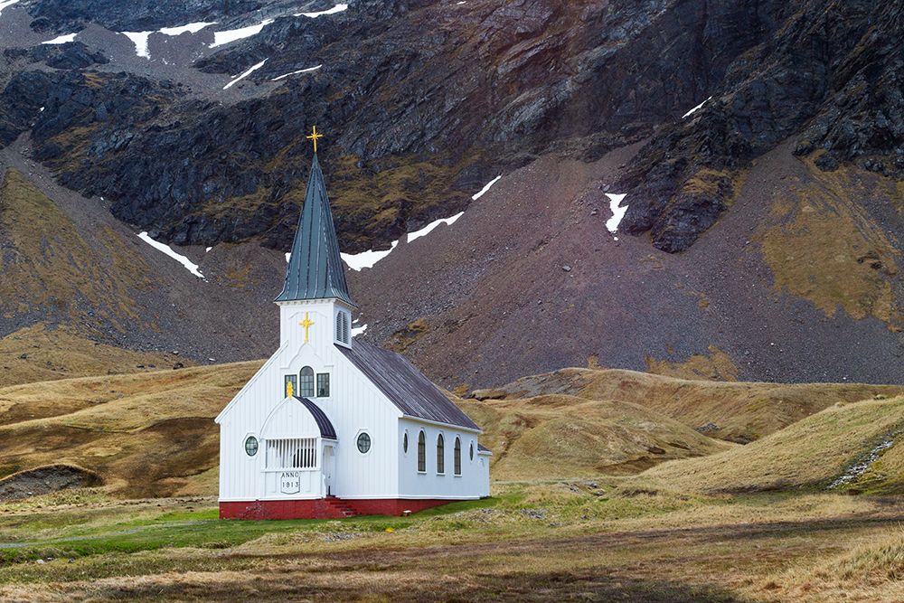 Southern Ocean-South Georgia-King Edward Cove-Grytviken-Grytviken whaling station-Church art print by Ellen Goff for $57.95 CAD