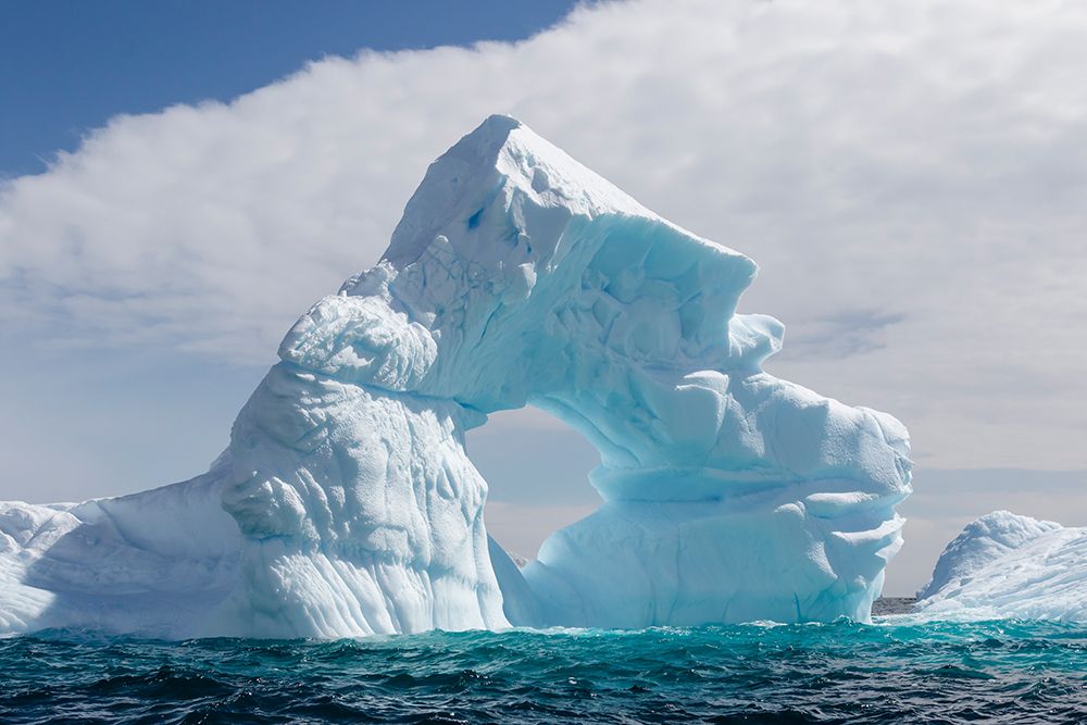 Southern Ocean, Antarctica. A beautifully eroded iceberg is aground near Hydrurga Rocks. art print by Ellen B. Goff for $57.95 CAD