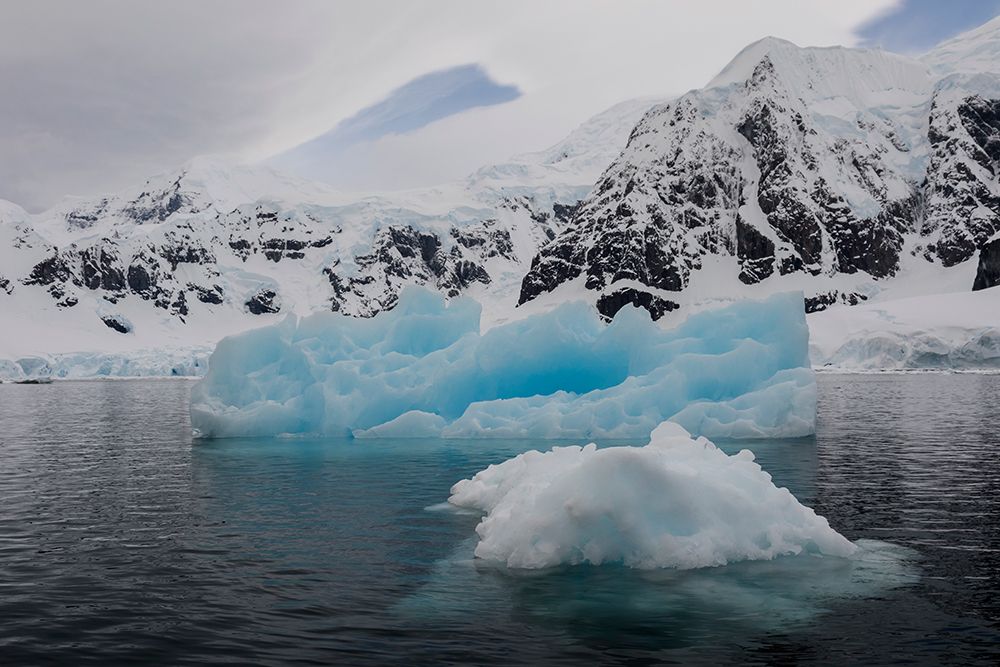 Southern Ocean, Antarctica. Paradise Bay is filled with brash ice and larger icebergs. art print by Ellen B. Goff for $57.95 CAD