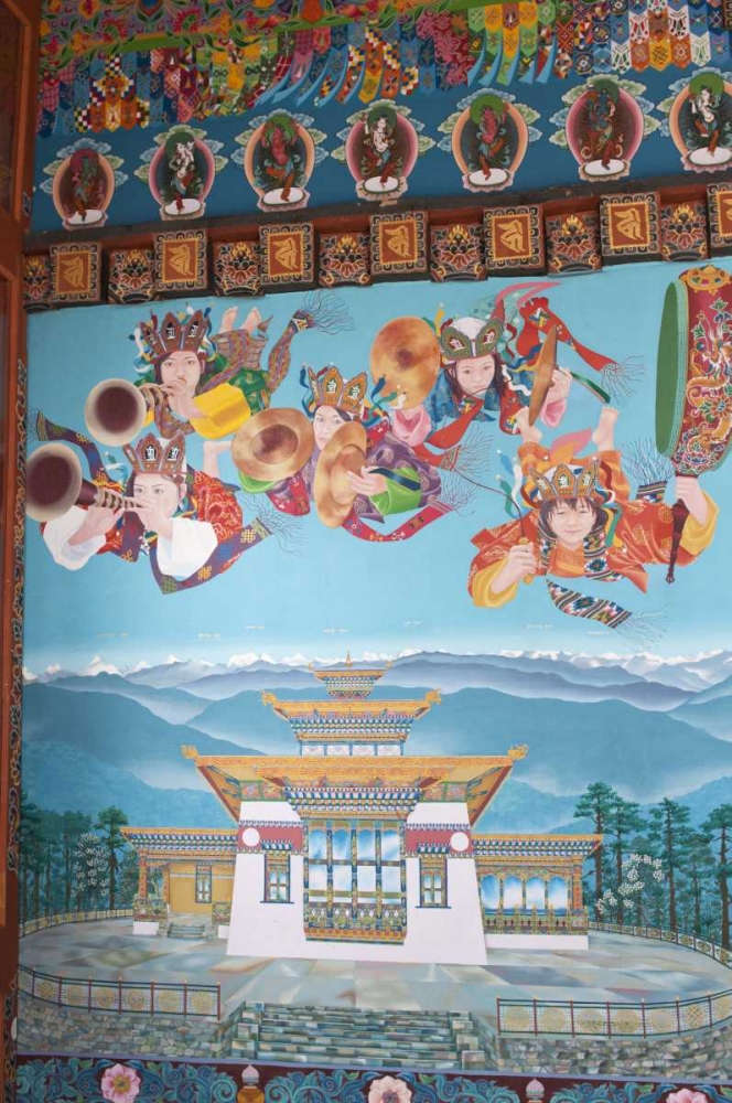 Bhutan, Dochu La Zangto Pelri Lhakhang temple art print by Dennis Kirkland for $57.95 CAD