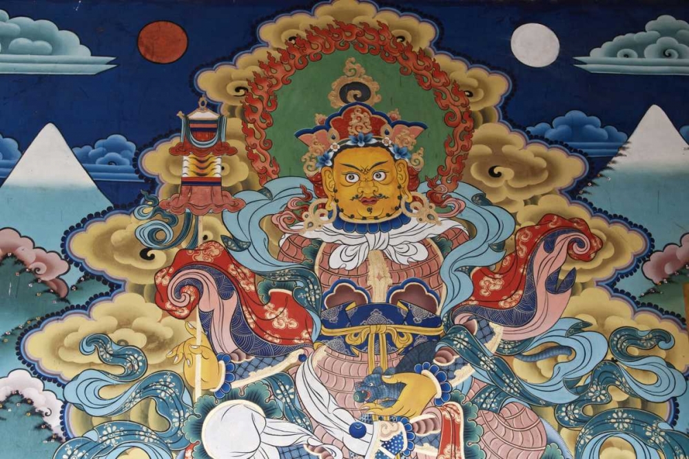 Bhutan, Punakha Murals in Punakha Dzong temple art print by Dennis Kirkland for $57.95 CAD
