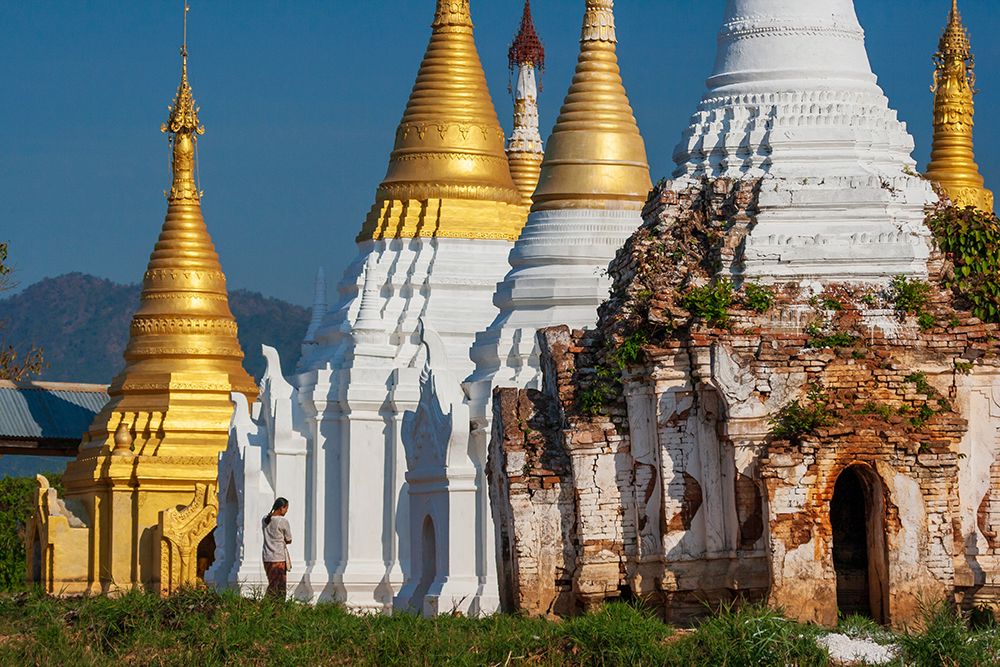Myanmar-Shan State-Indein-Shwe Indein Pagoda art print by Tom Haseltine for $57.95 CAD