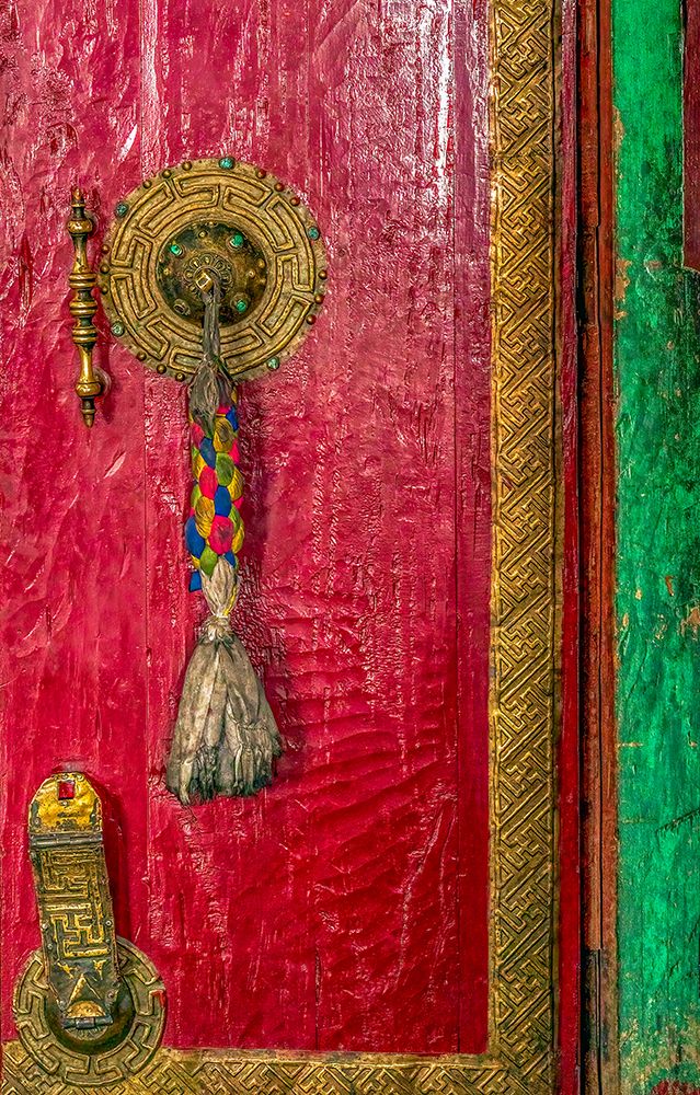Thiksey Monastery, Ladakh, India. 15th century door to the Tibetan Buddhist Thiksey Monastery. art print by Murray McCallum for $57.95 CAD