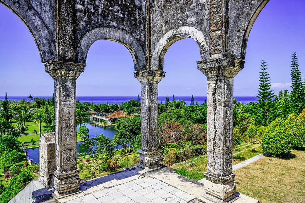 Magnificent grounds of the Taman Ujung-once the home of a King art print by Greg Johnston for $57.95 CAD
