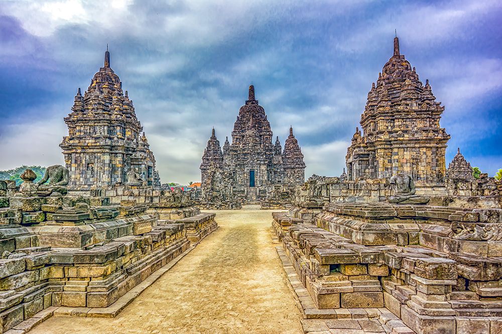 Candi Prambanan, Java, Indonesia. Some of the more than 500 temples of the ancient Hindu temples. art print by Murray McCallum for $57.95 CAD