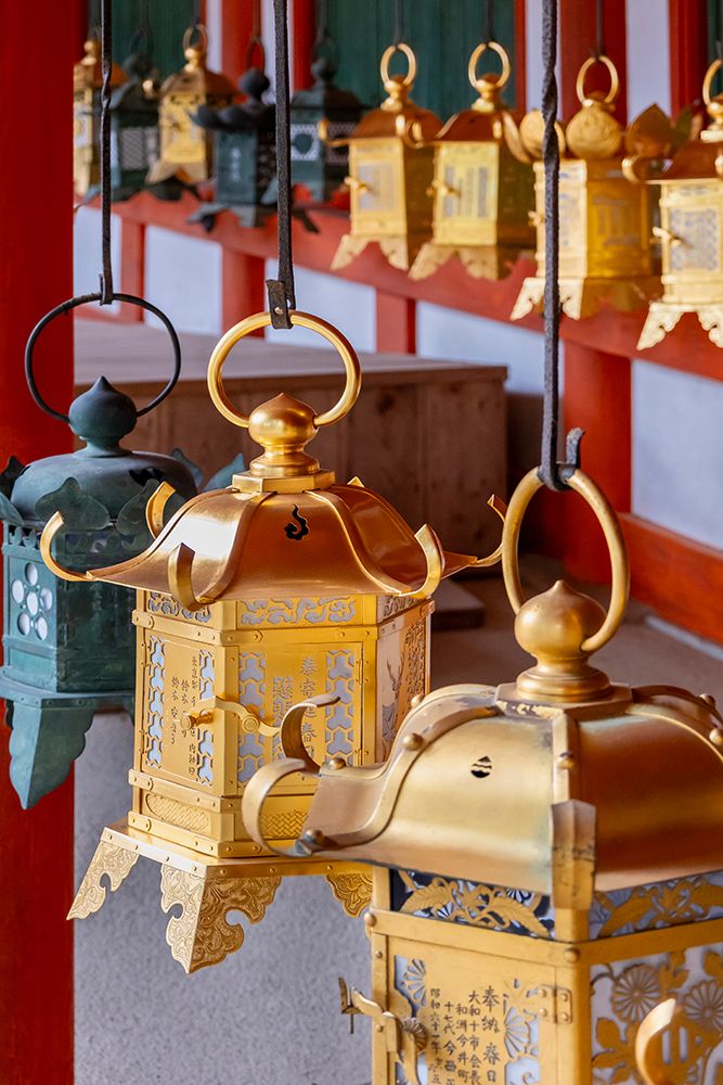 Bronze lanterns, Kasuga Taisha shrine, Nara, Japan art print by Jim Engelbrecht for $57.95 CAD