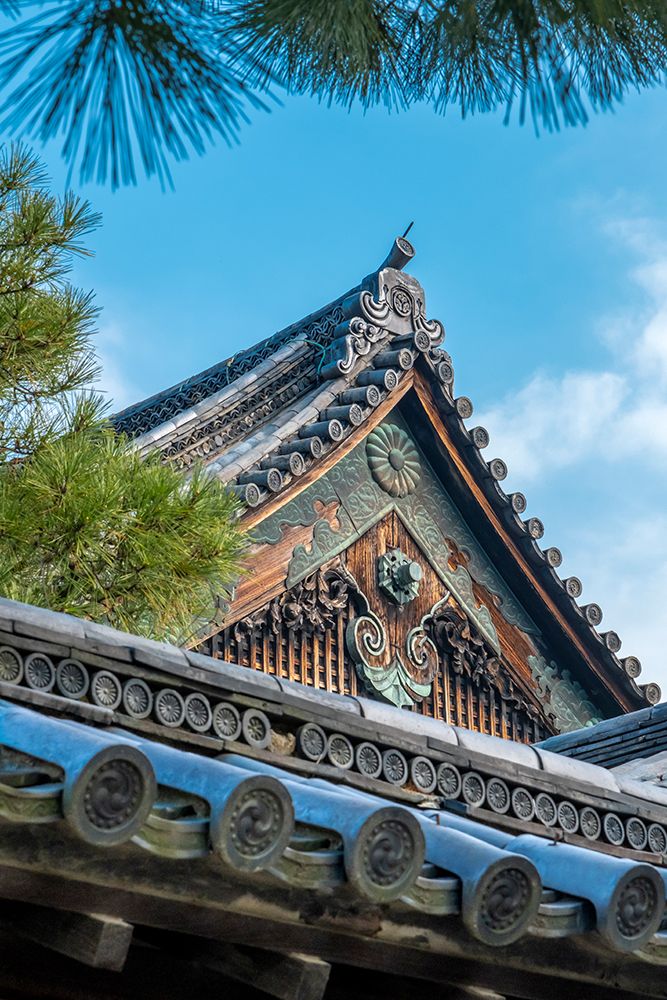 Decorative roof, Ninomaru-goten Palace, Nijo Castle, Kyoto, Japan art print by Jim Engelbrecht for $57.95 CAD