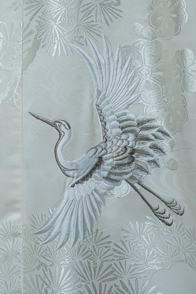 Embroidered silk wedding kimono in store window, Shibuya, Tokyo, Japan art print by Jim Engelbrecht for $57.95 CAD