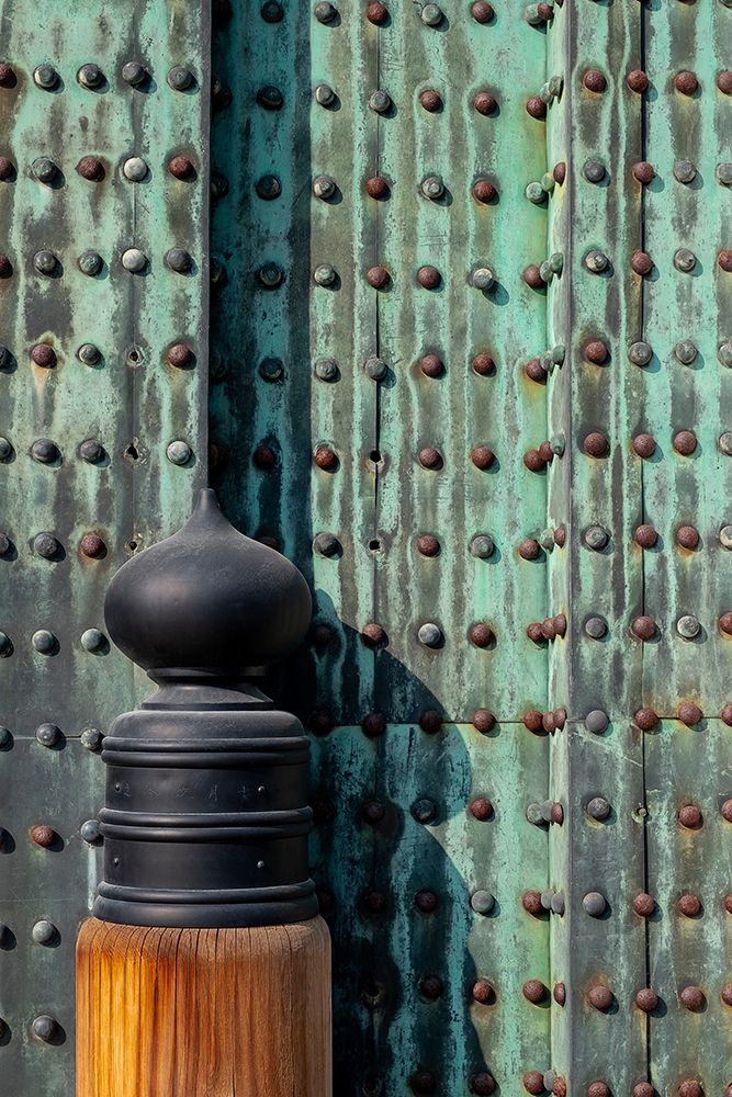 Detail of bronze doorway, Nijo Castle, Kyoto, Japan art print by Lisa Engelbrecht for $57.95 CAD