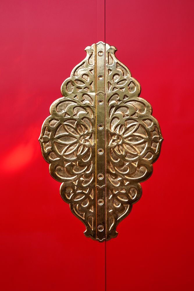Detail of door on Shinto shrine, Shinjuku, Tokyo, Japan art print by Lisa Engelbrecht for $57.95 CAD