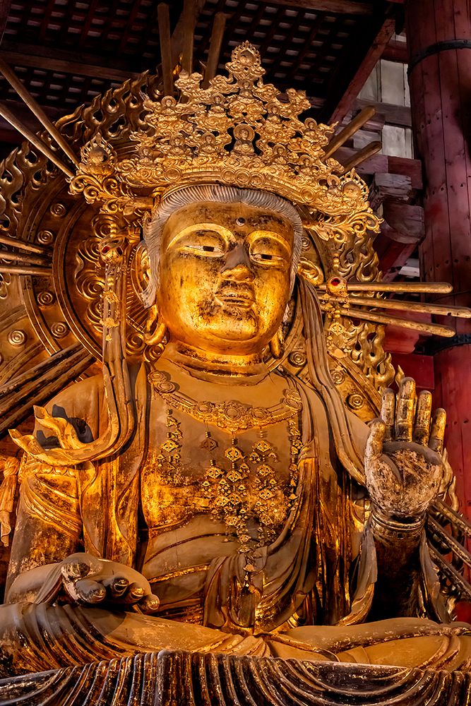 Kokuzo Bosatsu, Great Buddha Hall, Todai-ji temple, Nara, Japan art print by Lisa Engelbrecht for $57.95 CAD