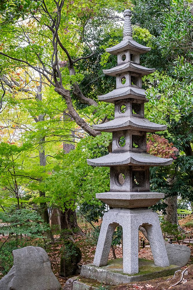Stone lantern, Kenrokuen Garden, Kanazawa, Japan art print by Lisa Engelbrecht for $57.95 CAD