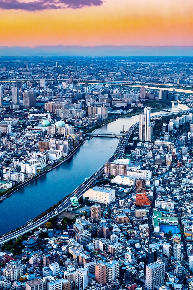 View of Tokyo from the Skytree tower, Tokyo, Japan art print by Lisa Engelbrecht for $57.95 CAD