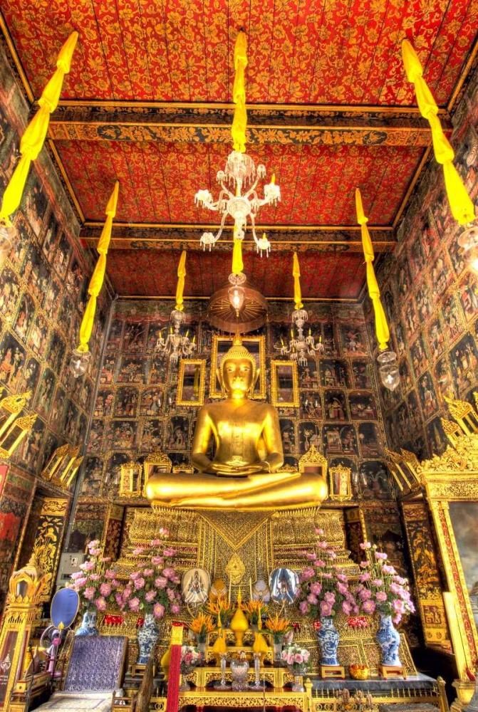 Thailand, Bangkok, Wat Ratcha Orasaram shrine art print by Jones Shimlock for $57.95 CAD