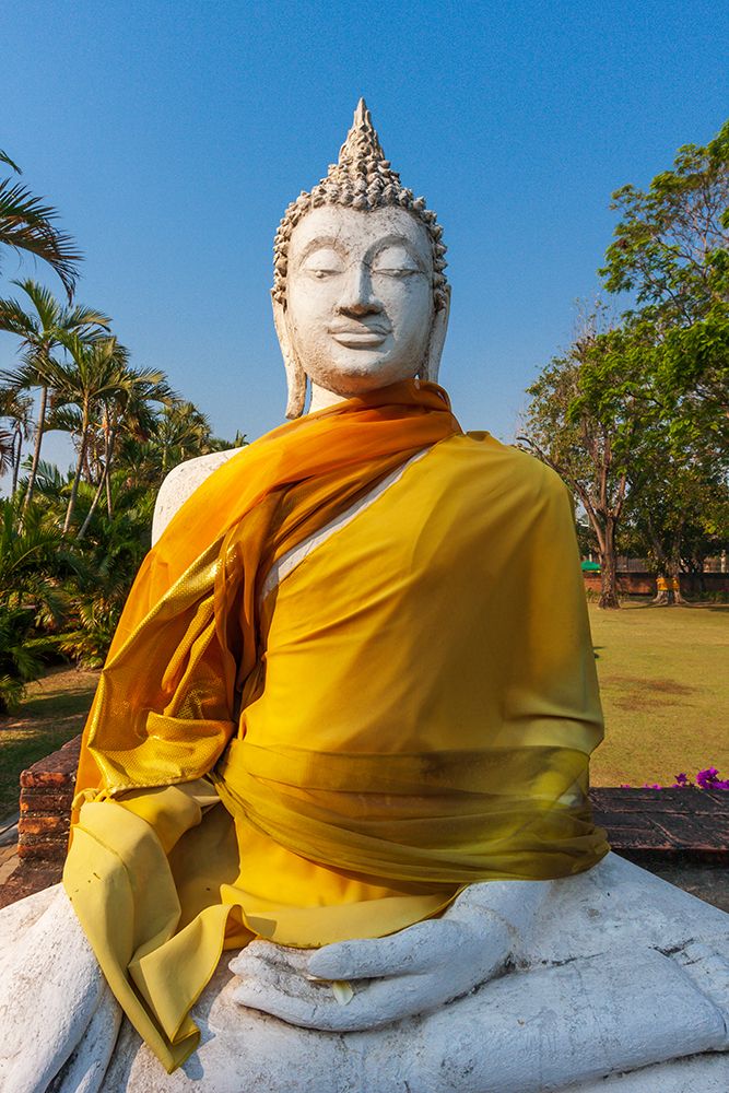 Thailand- Ayutthaya. Wat Phra Si Sanphet. Buddha statues. art print by Tom Haseltine for $57.95 CAD