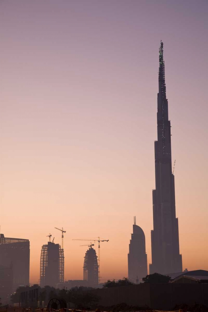 UAE, Dubai Cityscape at sunrise art print by Bill Young for $57.95 CAD