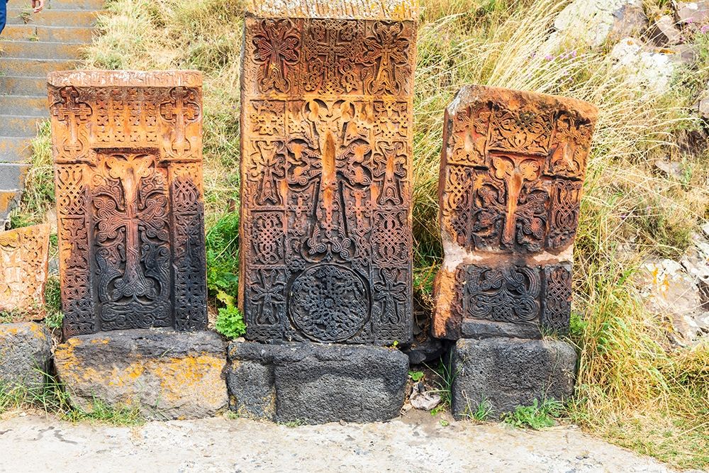 Armenia-Sevan Sevanavank 9th century Monastery complex Stone tablets art print by Emily Wilson for $57.95 CAD