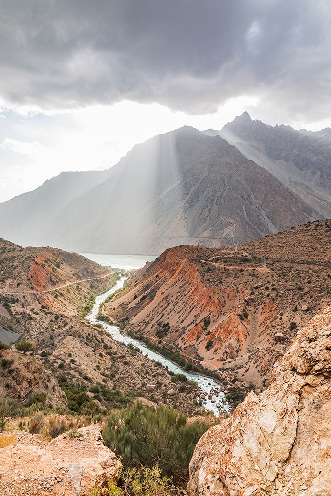 Iskanderkul-Sughd Province-Tajikistan The Yaghnob River and Iskanderkul Lake art print by Emily Wilson for $57.95 CAD