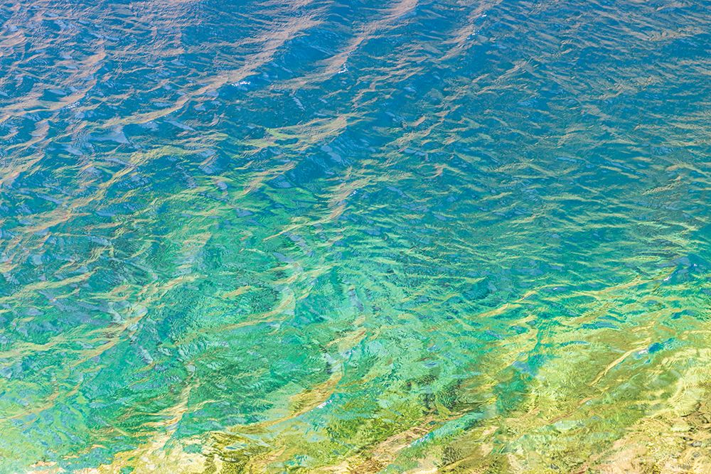 Haft Kul-Sughd Province-Tajikistan Abstract patterns in water of Nezhegon-Haft Kul-the Seven Lakes art print by Emily Wilson for $57.95 CAD