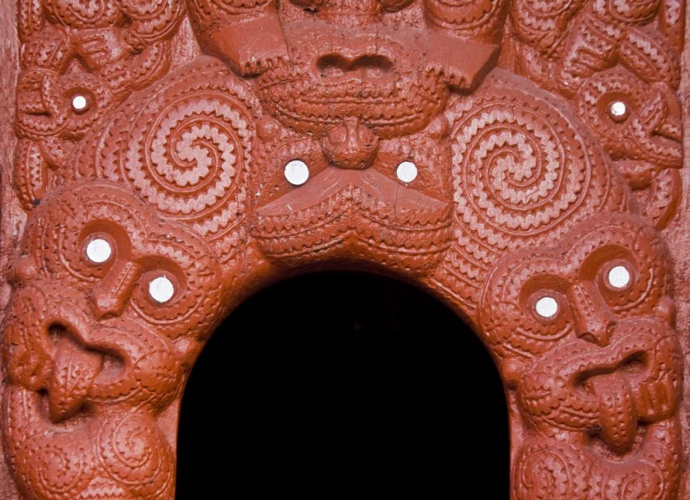 New Zealand, Rotorua Traditional Maori carving art print by Wendy Kaveney for $57.95 CAD
