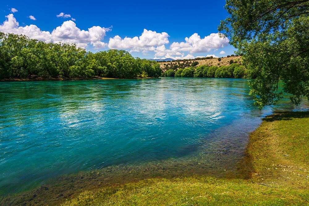 River view from the Upper Clutha River Track-Central Otago-South Island-New Zealand art print by Russ Bishop for $57.95 CAD