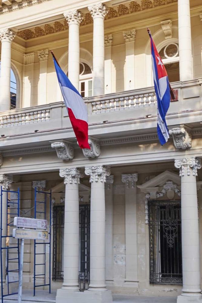 West Indies, Cuba, Havana French and Cuban flags art print by Nancy ,  Steve Ross for $57.95 CAD