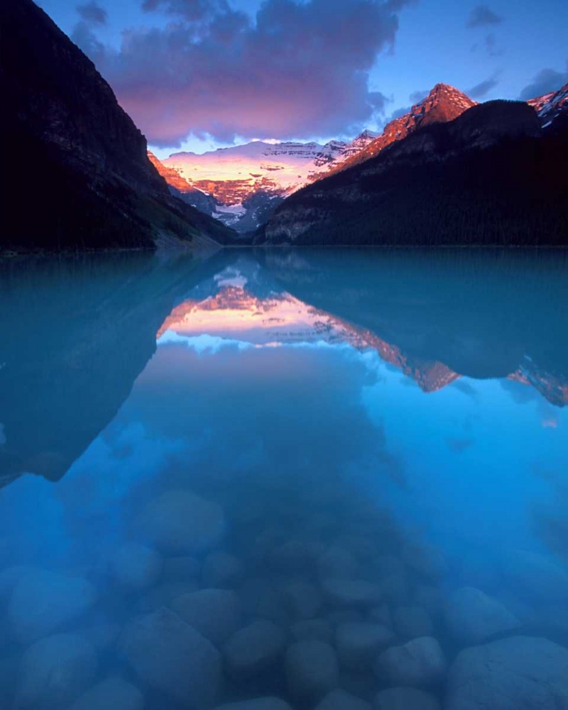 Canada, Banff NP Victoria Glacier on Lake Louise art print by David Kelley for $57.95 CAD