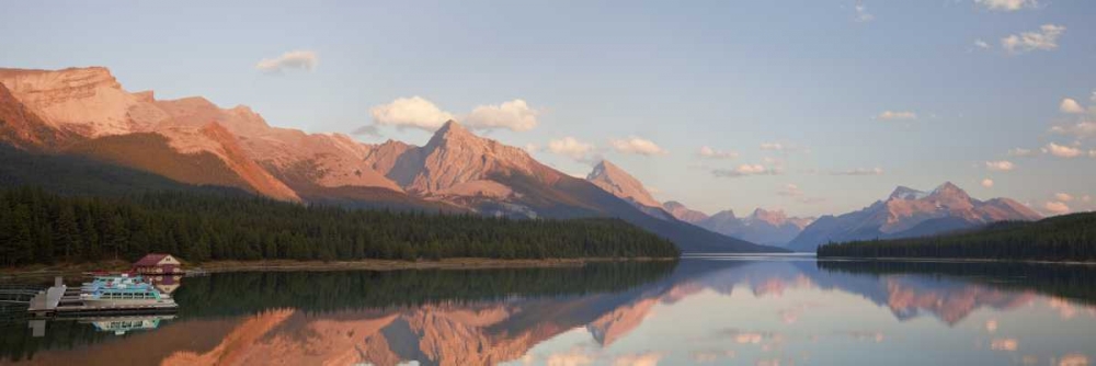 Canada, Jasper NP Maligne Lake at sunset art print by Don Paulson for $57.95 CAD