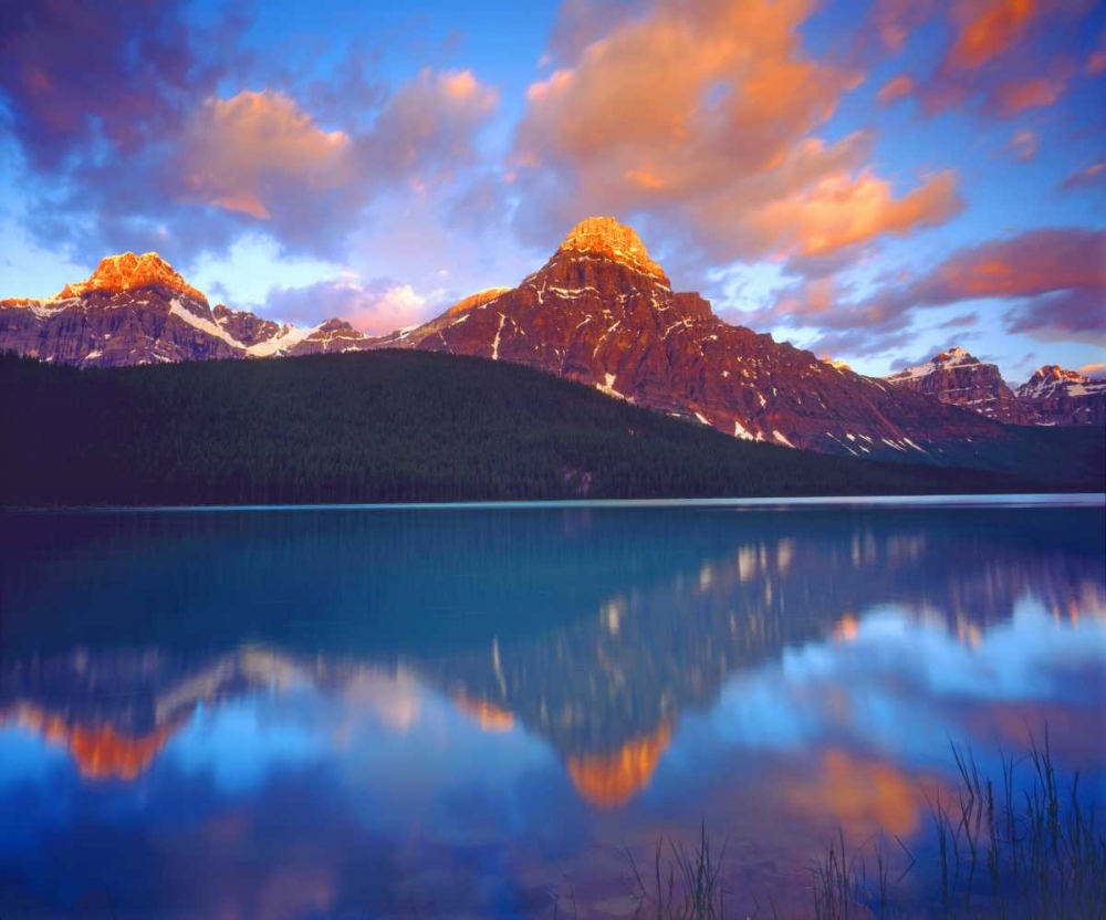 Canada, Alberta, Sunrise over a lake in Banff NP art print by Christopher Talbot Frank for $57.95 CAD