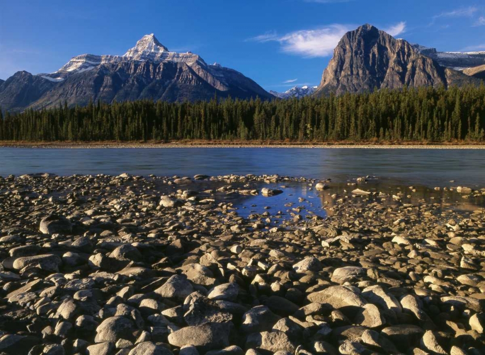 Canada, Athabasca River and Canadian Rockies art print by Mike Grandmaison for $57.95 CAD