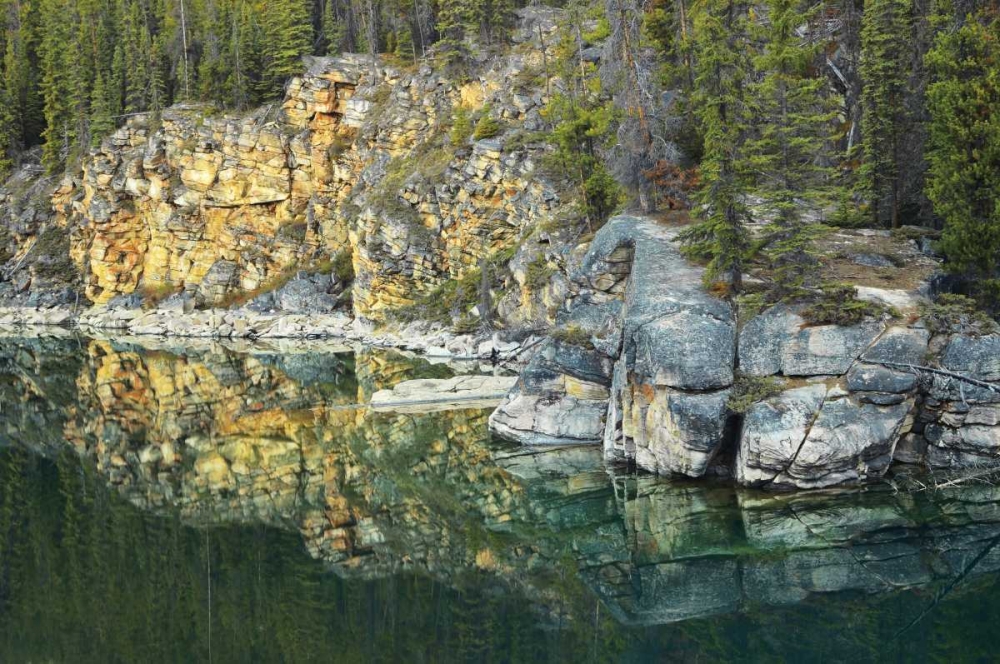 Canada, Jasper NP Horseshoe Lake reflection art print by Mike Grandmaison for $57.95 CAD