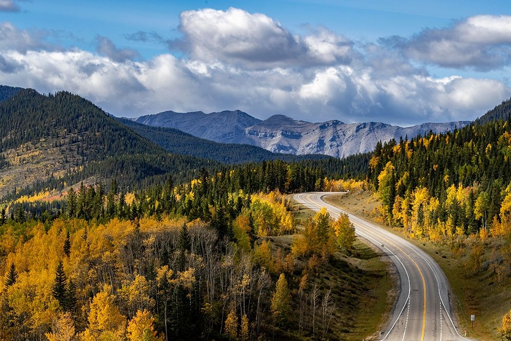 Highway 66 in autumn in Kananaskis Country-Alberta-Canada art print by Chuck Haney for $57.95 CAD