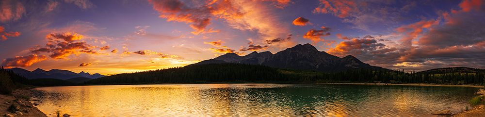 Sunset at Patricia Lake-Jasper National Park-Alberta-Canada art print by Russ Bishop for $57.95 CAD