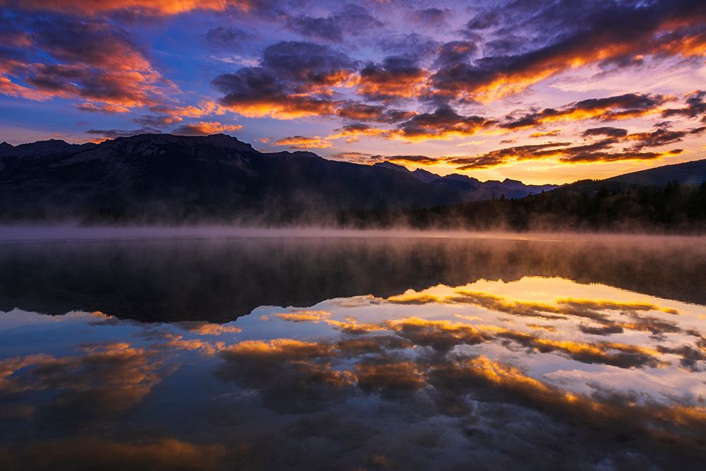 Sunrise at Edith Lake-Jasper National Park-Alberta-Canada art print by Russ Bishop for $57.95 CAD