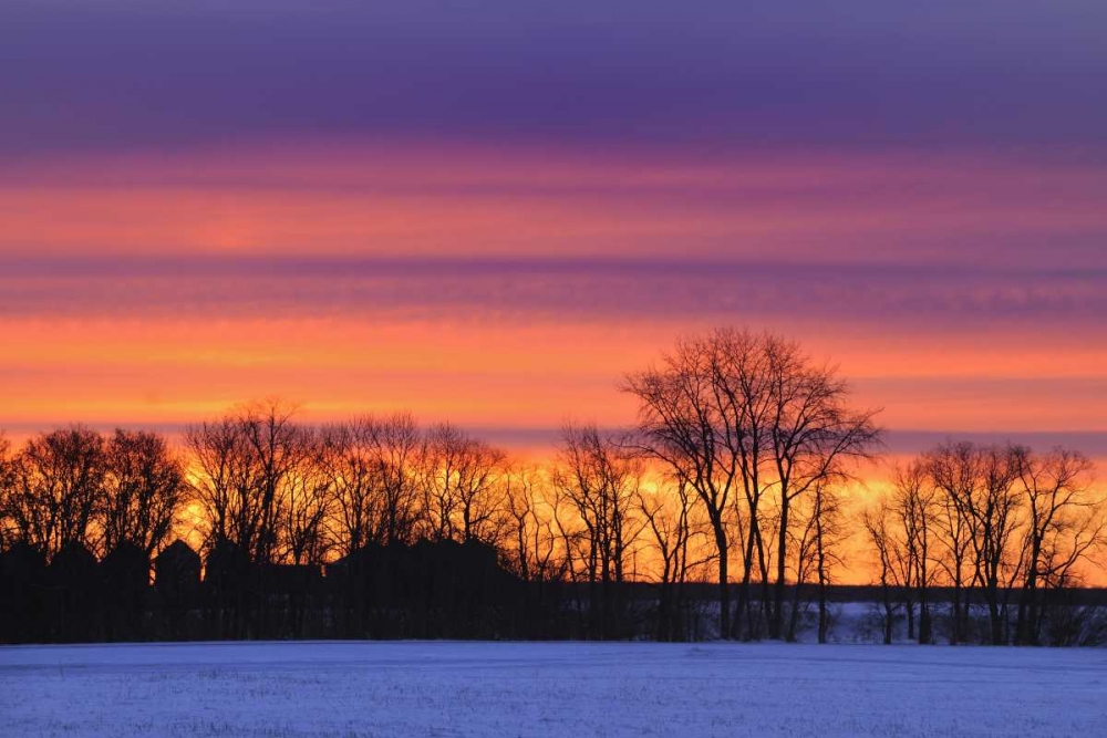 Canada, Manitoba, Dauphin Farmstead at dusk art print by Mike Grandmaison for $57.95 CAD